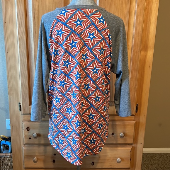 NWT LLR Stars & Stripes Randy Top XL - Picture 3 of 5